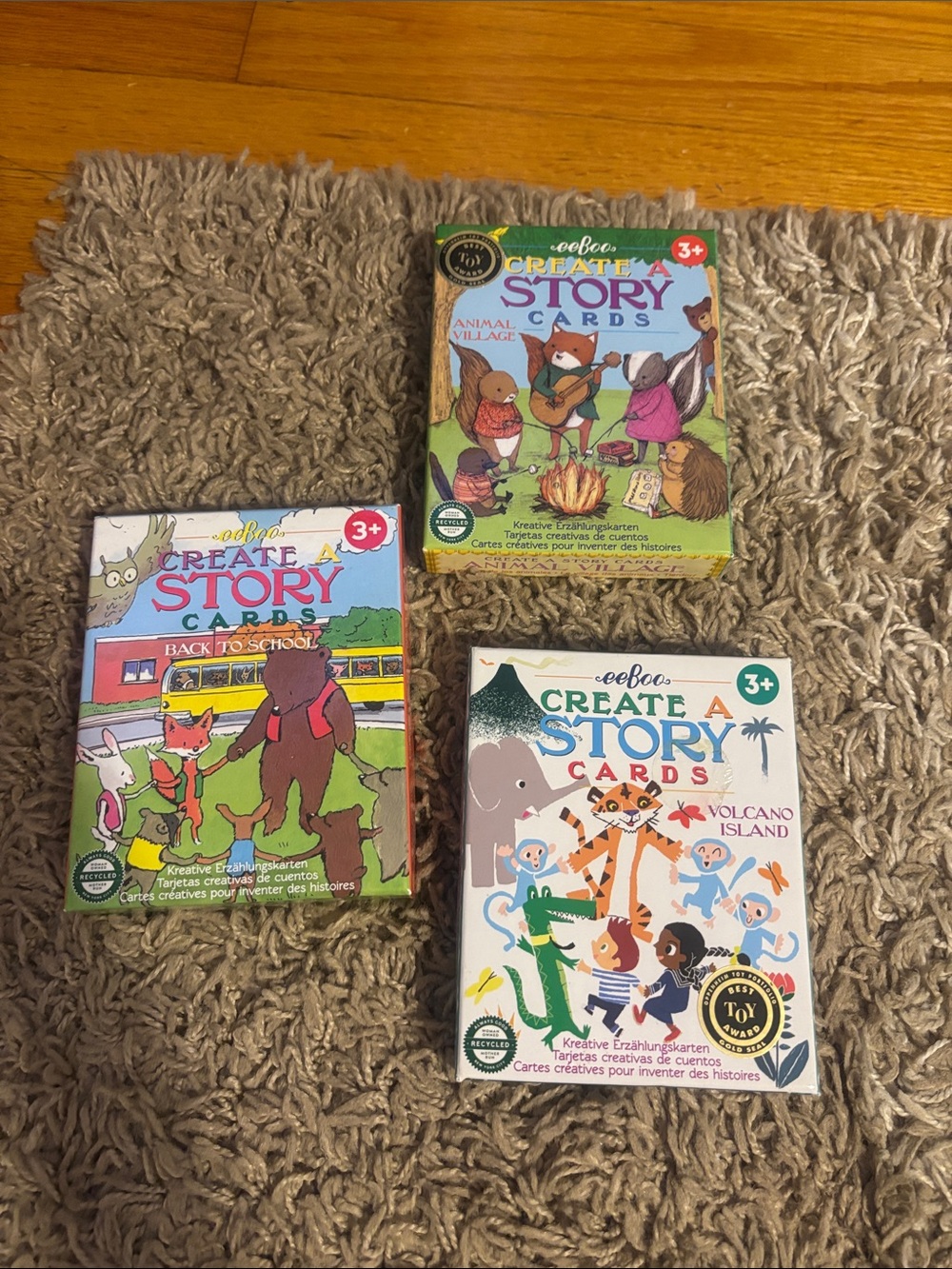 Create-A-Story Cards - Colorful Kids Storytelling Card Sets Trio